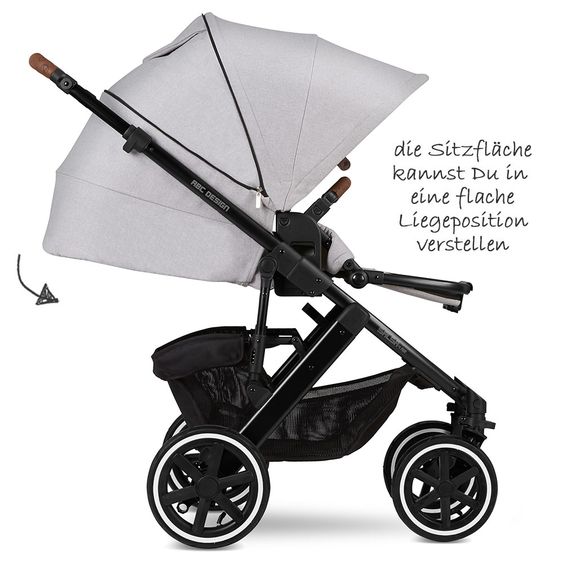 ABC Design Kombi-Kinderwagen Salsa 4 Air - inkl. Babywanne & Sportsitz und XXL ABC-Design Zubehörpaket - Fashion Edition - Deer