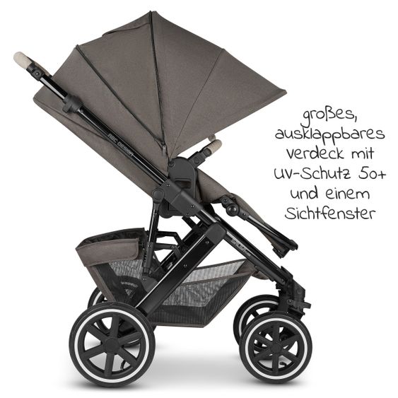 ABC Design Passeggino combinato Salsa 4 Air - incluso navicella, seggiolino sportivo e pacchetto accessori XXL - Diamond Edition - Herb