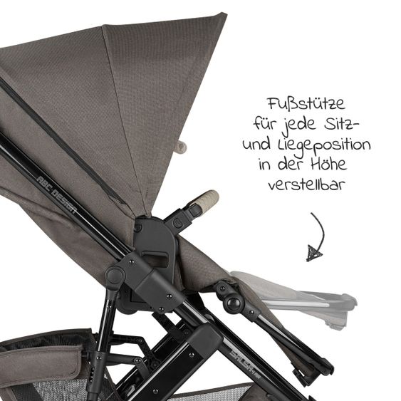 ABC Design Passeggino combinato Salsa 4 Air - incluso navicella, seggiolino sportivo e pacchetto accessori XXL - Diamond Edition - Herb
