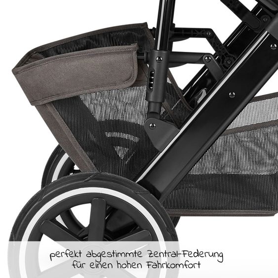ABC Design Passeggino combinato Salsa 4 Air - incluso navicella, seggiolino sportivo e pacchetto accessori XXL - Diamond Edition - Herb