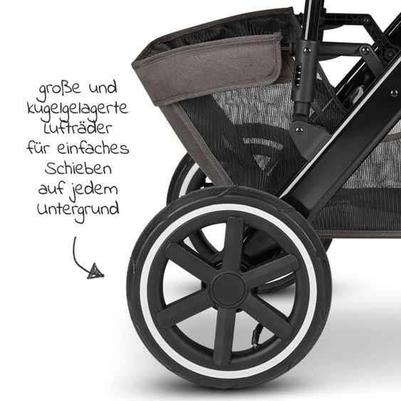 ABC Design Passeggino combinato Salsa 4 Air - incluso navicella, seggiolino sportivo e pacchetto accessori XXL - Diamond Edition - Herb