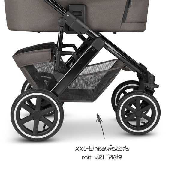 ABC Design Passeggino combinato Salsa 4 Air - incluso navicella, seggiolino sportivo e pacchetto accessori XXL - Diamond Edition - Herb