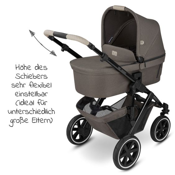ABC Design Passeggino combinato Salsa 4 Air - incluso navicella, seggiolino sportivo e pacchetto accessori XXL - Diamond Edition - Herb