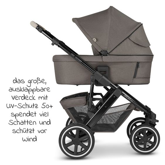 ABC Design Passeggino combinato Salsa 4 Air - incluso navicella, seggiolino sportivo e pacchetto accessori XXL - Diamond Edition - Herb