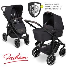 Kombi-Kinderwagen Salsa 4 Air - inkl. Babywanne, Sportsitz und XXL Zubehör-Paket - Fashion Edition - Midnight