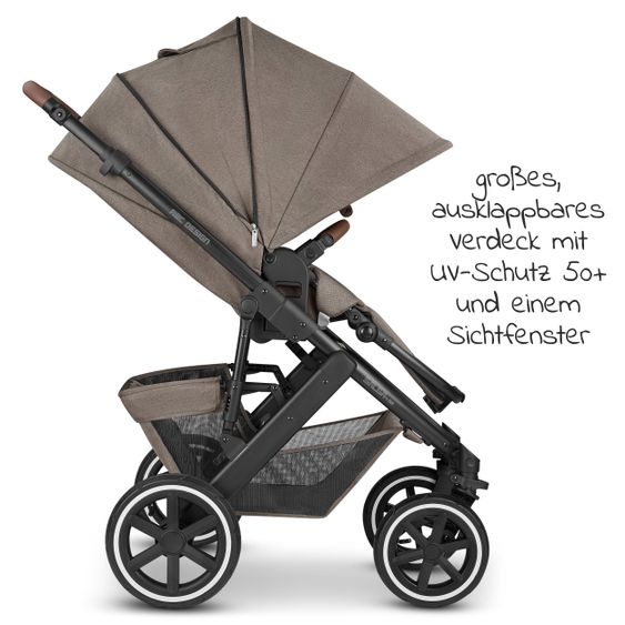 ABC Design Combi stroller Salsa 4 Air - incl. carrycot, sport seat and XXL accessories package - Fashion Edition - Nature