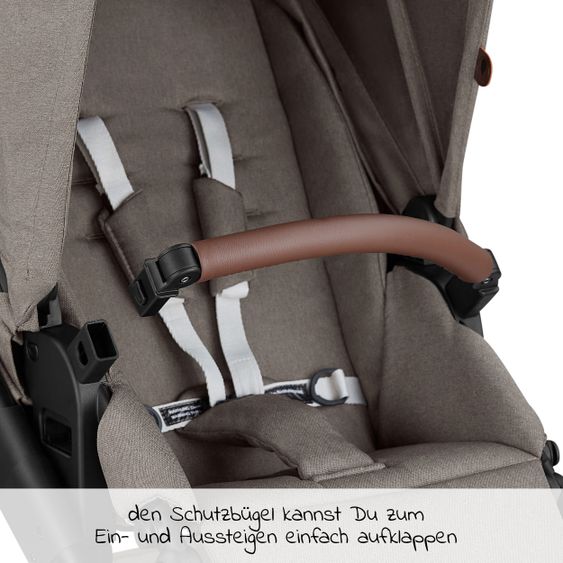 ABC Design Combi stroller Salsa 4 Air - incl. carrycot, sport seat and XXL accessories package - Fashion Edition - Nature
