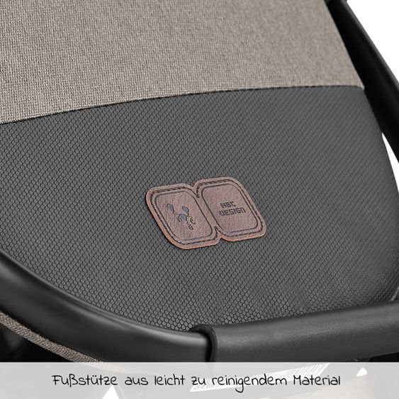ABC Design Combi stroller Salsa 4 Air - incl. carrycot, sport seat and XXL accessories package - Fashion Edition - Nature