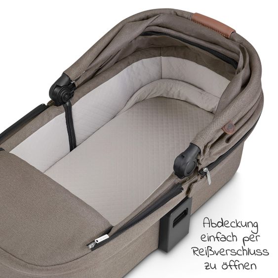 ABC Design Combi stroller Salsa 4 Air - incl. carrycot, sport seat and XXL accessories package - Fashion Edition - Nature