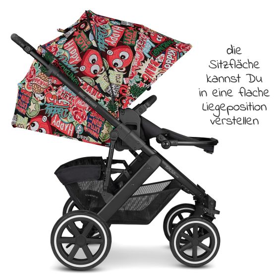 ABC Design Kombi-Kinderwagen Salsa 4 Air - inkl. Babywanne, Sportsitz und XXL Zubehörset - Fashion Edition - Comic