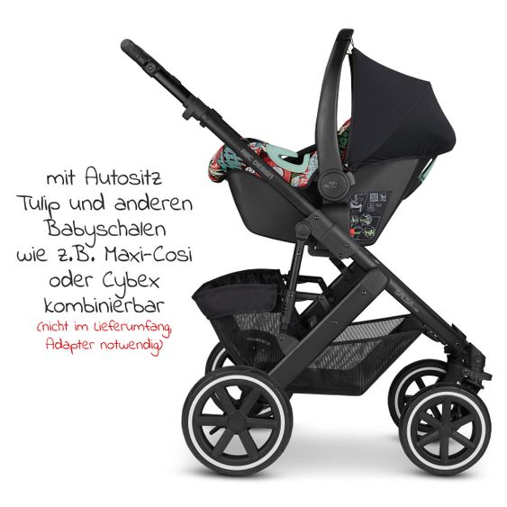ABC Design Kombi-Kinderwagen Salsa 4 Air - inkl. Babywanne, Sportsitz und XXL Zubehörset - Fashion Edition - Comic
