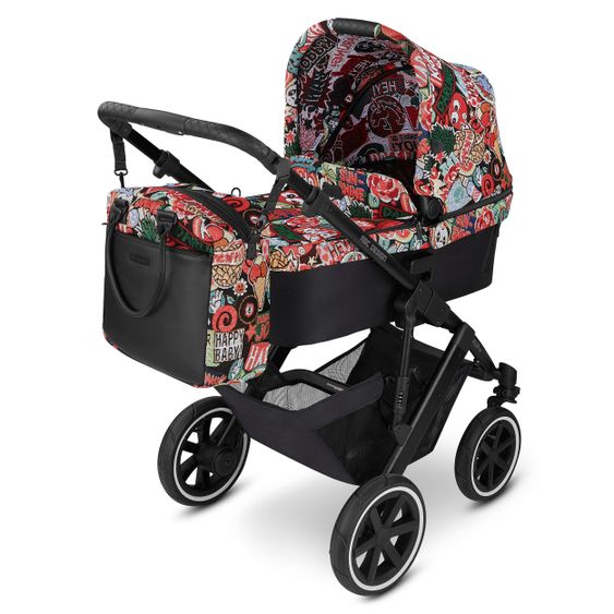 ABC Design Kombi-Kinderwagen Salsa 4 Air - inkl. Babywanne, Sportsitz und XXL Zubehörset - Fashion Edition - Comic
