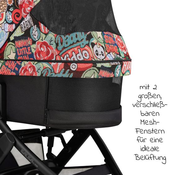 ABC Design Kombi-Kinderwagen Salsa 4 Air - inkl. Babywanne, Sportsitz und XXL Zubehörset - Fashion Edition - Comic