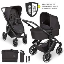 Kombi-Kinderwagen Salsa 4 Air - inkl. Babywanne, Sportsitz, Wickeltasche & Zubehörpaket - Classic Edition - Ink