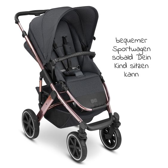 ABC Design Kombi-Kinderwagen Salsa 4 Air - inkl. Babywanne, Sportsitz, Wickeltasche & Zubehörpaket - Diamond Edition - Bubble