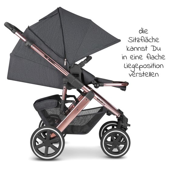 ABC Design Kombi-Kinderwagen Salsa 4 Air - inkl. Babywanne, Sportsitz, Wickeltasche & Zubehörpaket - Diamond Edition - Bubble