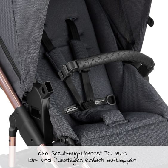 ABC Design Kombi-Kinderwagen Salsa 4 Air - inkl. Babywanne, Sportsitz, Wickeltasche & Zubehörpaket - Diamond Edition - Bubble