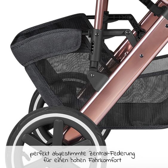 ABC Design Kombi-Kinderwagen Salsa 4 Air - inkl. Babywanne, Sportsitz, Wickeltasche & Zubehörpaket - Diamond Edition - Bubble