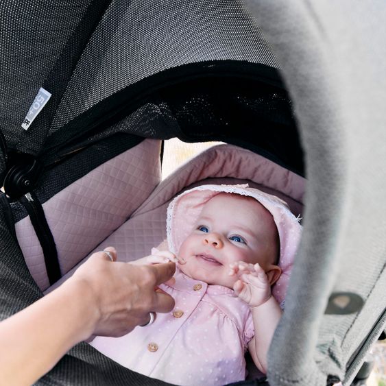 ABC Design Kombi-Kinderwagen Salsa 4 Air - inkl. Babywanne, Sportsitz, Wickeltasche & Zubehörpaket - Diamond Edition - Bubble