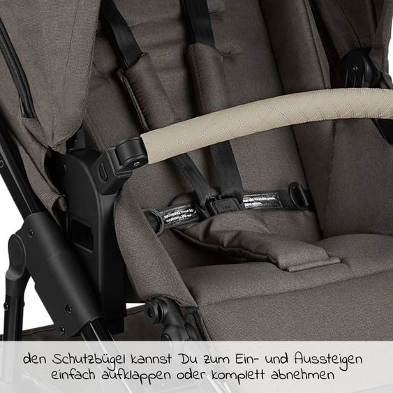 ABC Design Kombi-Kinderwagen Salsa 4 Air - inkl. Babywanne, Sportsitz, Wickeltasche & Zubehörpaket - Diamond Edition - Herb