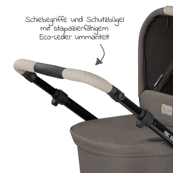 ABC Design Kombi-Kinderwagen Salsa 4 Air - inkl. Babywanne, Sportsitz, Wickeltasche & Zubehörpaket - Diamond Edition - Herb