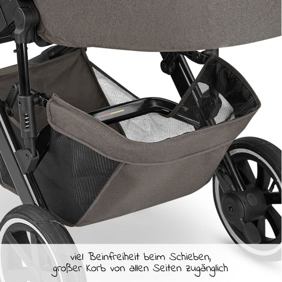 ABC Design Kombi-Kinderwagen Salsa 4 Air - inkl. Babywanne, Sportsitz, Wickeltasche & Zubehörpaket - Diamond Edition - Herb