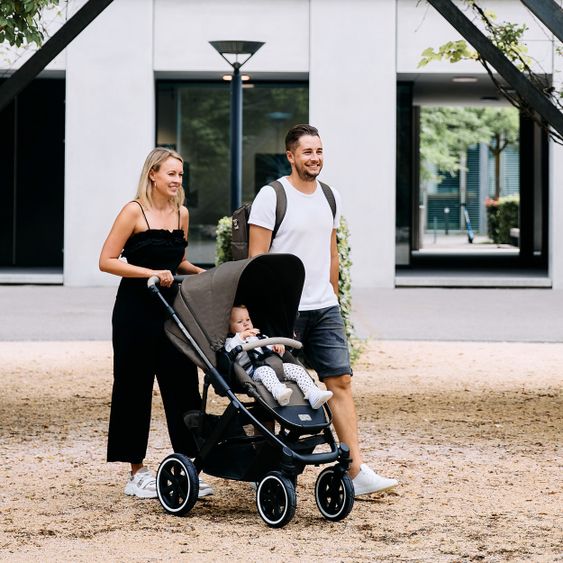 ABC Design Kombi-Kinderwagen Salsa 4 Air - inkl. Babywanne, Sportsitz, Wickeltasche & Zubehörpaket - Diamond Edition - Herb