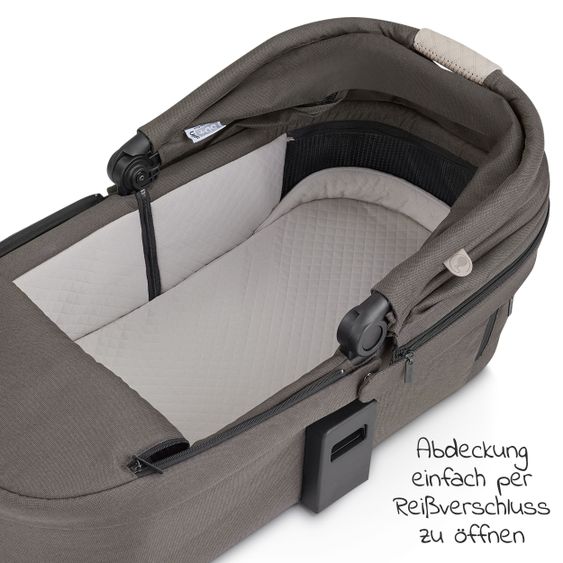 ABC Design Kombi-Kinderwagen Salsa 4 Air - inkl. Babywanne, Sportsitz, Wickeltasche & Zubehörpaket - Diamond Edition - Herb