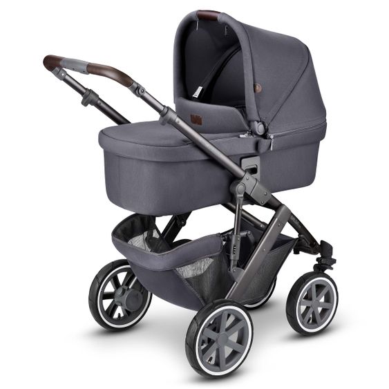 ABC Design Kombi-Kinderwagen Salsa 4 Air - inkl. Babywanne & Sportsitz + Zubehörset - Fashion Edition - Stone