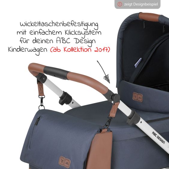 ABC Design Set di passeggini Salsa 4 Air Combi, con pedana neonato e borsa fasciatoio - Classic Edition - Lake