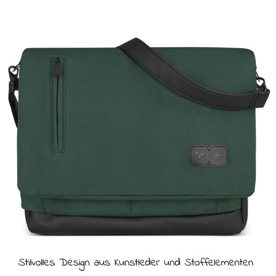 ABC Design Kombi-Kinderwagen Salsa 4 Air Set inkl. Neugeborenen-Fußsack und Wickeltasche - Diamond Edition - Basil