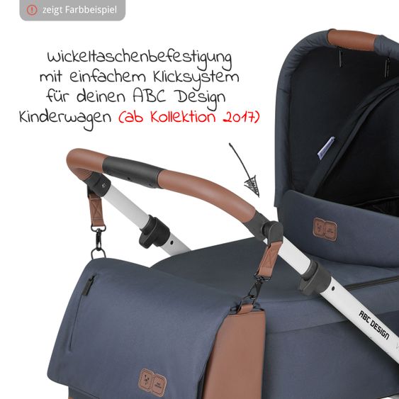 ABC Design Kombi-Kinderwagen Salsa 4 Air Set inkl. Neugeborenen-Fußsack und Wickeltasche - Diamond Edition - Basil