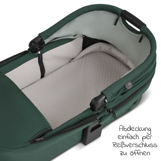 ABC Design Kombi-Kinderwagen Salsa 4 Air Set inkl. Neugeborenen-Fußsack und Wickeltasche - Diamond Edition - Basil