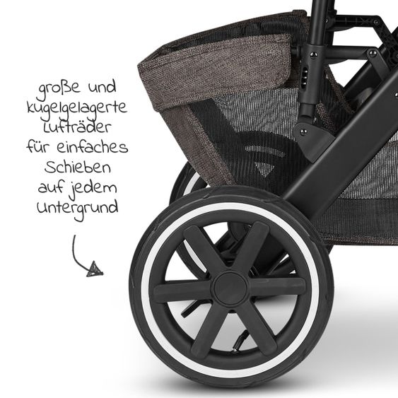 ABC Design Kombi-Kinderwagen Salsa 4 Air - Sportsitz (ohne Babywanne) - Fashion Edition - Braid