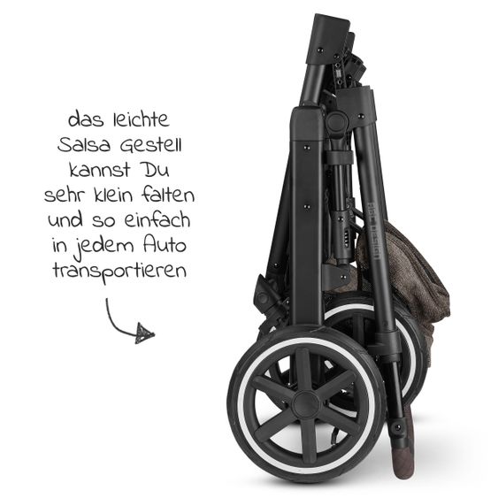 ABC Design Kombi-Kinderwagen Salsa 4 Air - Sportsitz (ohne Babywanne) - Fashion Edition - Braid