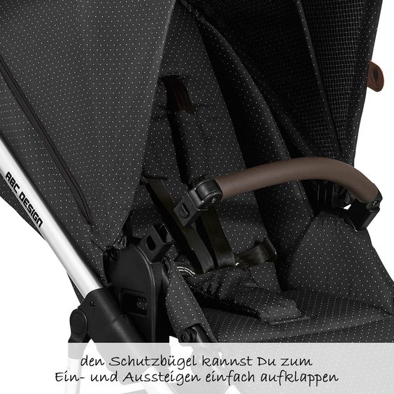 ABC Design Kombi-Kinderwagen Salsa 4 - Fashion Edition - inkl. Babywanne, Sportsitz & XXL Zubehörpaket - Fox