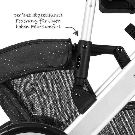 ABC Design Kombi-Kinderwagen Salsa 4 - Fashion Edition - inkl. Babywanne, Sportsitz & XXL Zubehörpaket - Fox