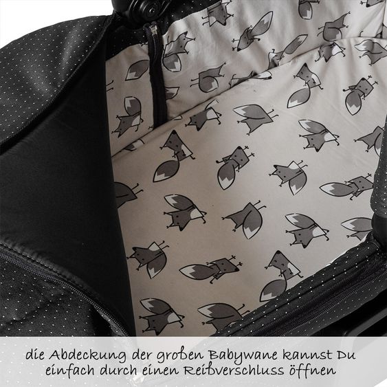 ABC Design Kombi-Kinderwagen Salsa 4 - Fashion Edition - inkl. Babywanne, Sportsitz & XXL Zubehörpaket - Fox