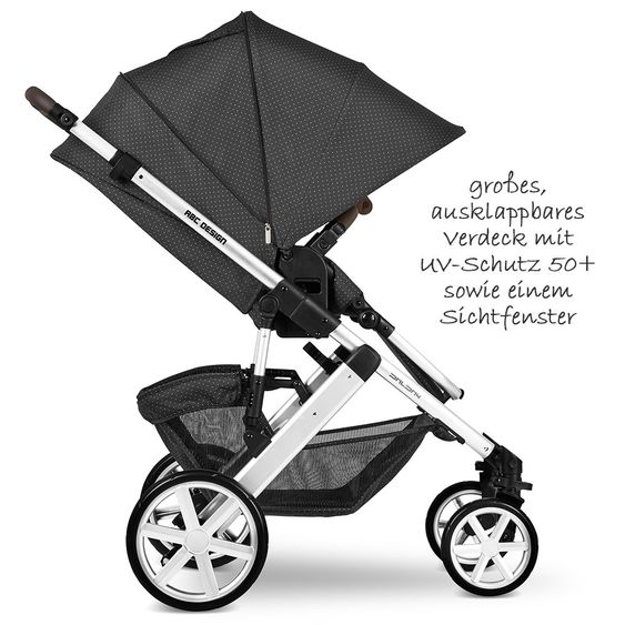 ABC Design Kombi-Kinderwagen Salsa 4 - Fashion Edition - inkl. Babywanne, Sportsitz & XXL Zubehörpaket - Fox