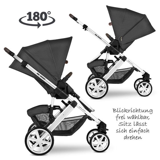 ABC Design Kombi-Kinderwagen Salsa 4 - Fashion Edition - inkl. Babywanne, Sportsitz & XXL Zubehörpaket - Fox