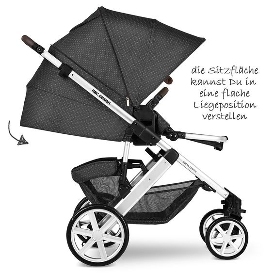 ABC Design Kombi-Kinderwagen Salsa 4 - Fashion Edition - inkl. Babywanne, Sportsitz & XXL Zubehörpaket - Fox