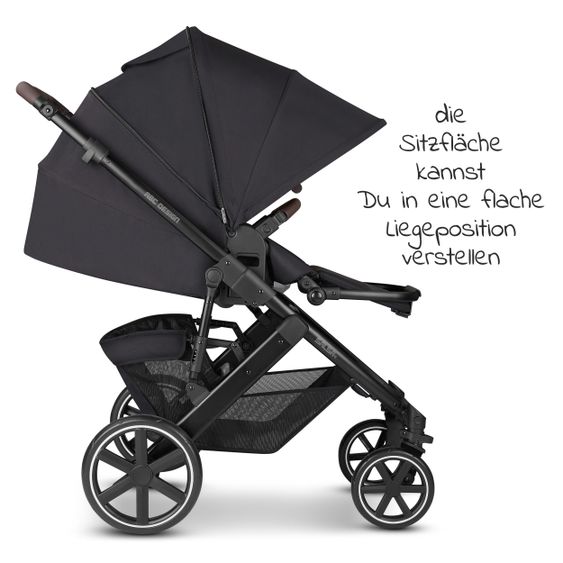 ABC Design Kombi-Kinderwagen Salsa 4 - inkl. Babywanne & Sportsitz - Fashion Edition - Midnight