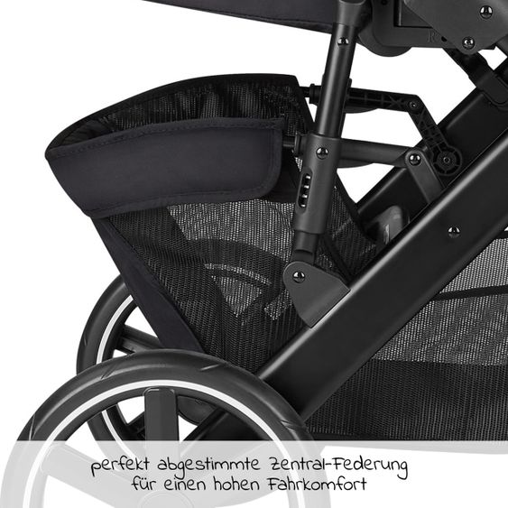 ABC Design Kombi-Kinderwagen Salsa 4 - inkl. Babywanne & Sportsitz - Fashion Edition - Midnight