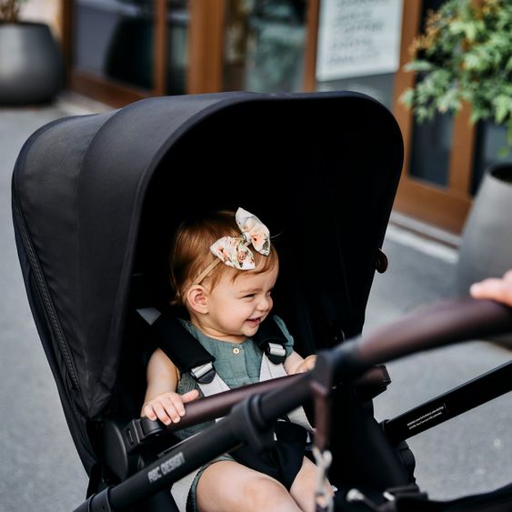 ABC Design Kombi-Kinderwagen Salsa 4 - inkl. Babywanne & Sportsitz - Fashion Edition - Midnight
