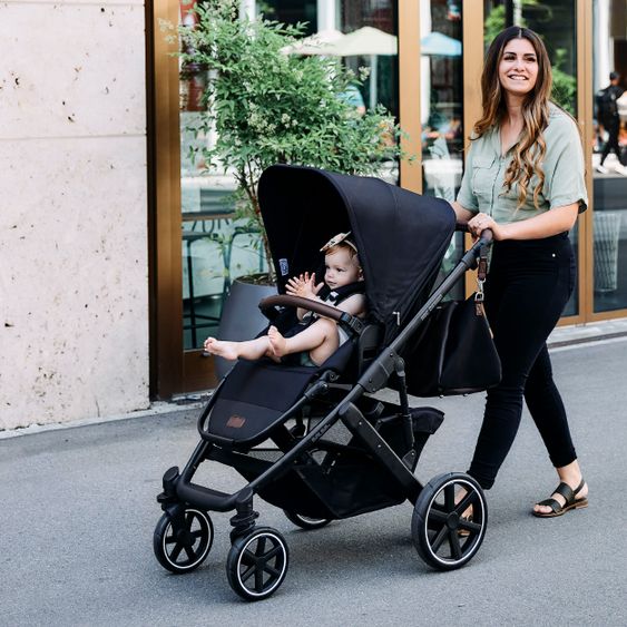 ABC Design Kombi-Kinderwagen Salsa 4 - inkl. Babywanne & Sportsitz - Fashion Edition - Midnight