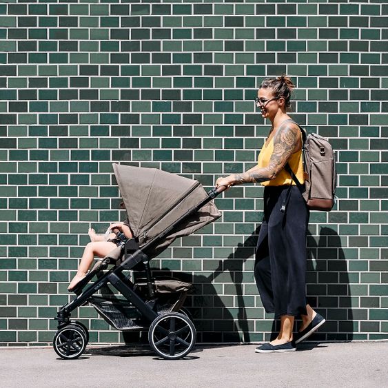 ABC Design Combi stroller Salsa 4 - incl. carrycot & sport seat - Fashion Edition - Nature