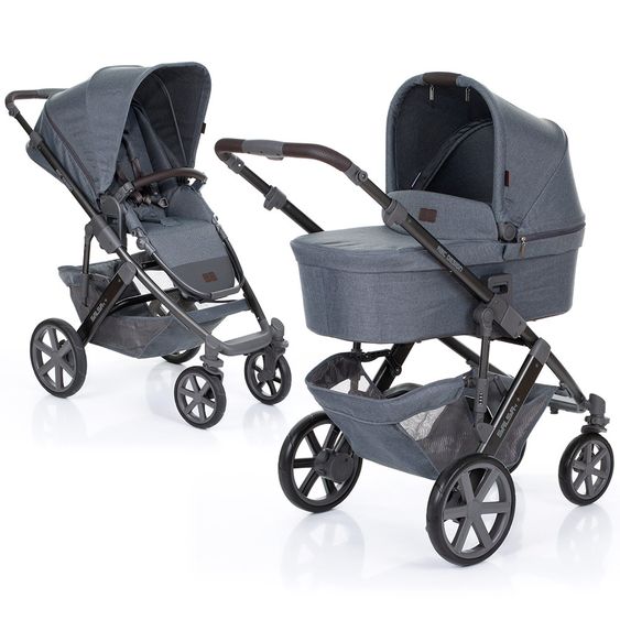 ABC Design Kombi-Kinderwagen Salsa 4 - inkl. Babywanne & Sportsitz - Mountain