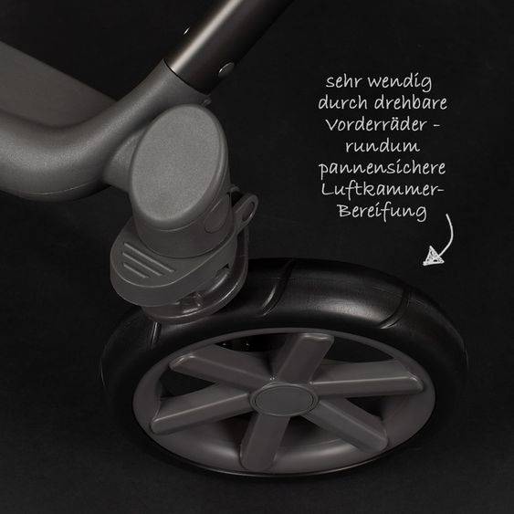 ABC Design Kombi-Kinderwagen Salsa 4 - inkl. Babywanne & Sportsitz - Mountain