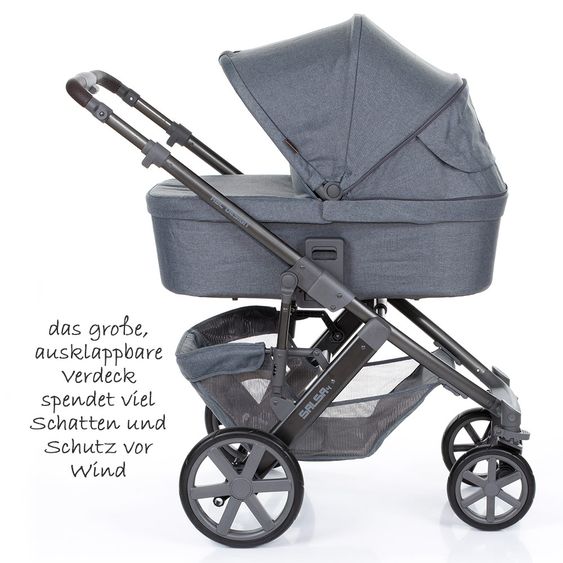 ABC Design Kombi-Kinderwagen Salsa 4 - inkl. Babywanne & Sportsitz - Mountain