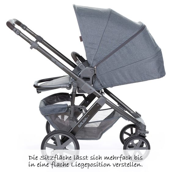 ABC Design Kombi-Kinderwagen Salsa 4 - inkl. Babywanne & Sportsitz - Mountain